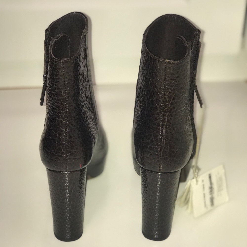 Brunello Cucinelli Leather Open- Toe Ankle Boot - Picture 6 of 8